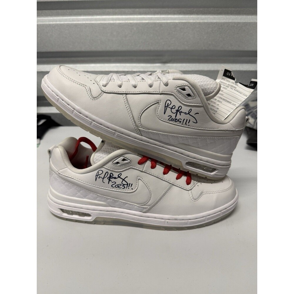 1/1 Sample PRod Nike SB Zoom Air Low Paul Rodriguez 1 Triple White Auto 10m